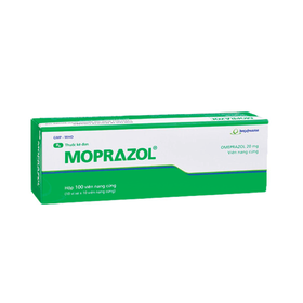 Viên nang cứng Moprazol 20mg điều trị viêm loét dạ dày (10 vỉ x 10 viên)