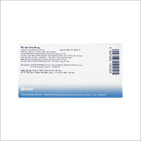 Thuốc No-Spa Forte 80mg Sanofi điều trị co thắt cơ trơn, sỏi túi mật, sỏi ống mật (2 vỉ x 10 viên)