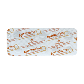 Thuốc Agitritine 100mg trị các chứng rối loạn chức năng tiêu hóa (10 vỉ x 10 viên)