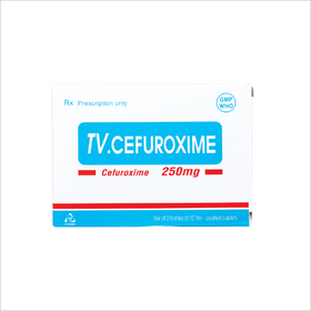 Thuốc TV.Cefuroxime 250mg trị nhiễm khuẩn thể nhẹ đến vừa (2 vỉ x 10 viên)