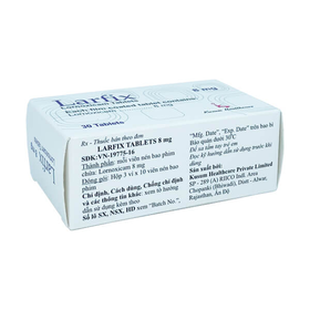 Thuốc Larfix 8mg điều trị đau sau phẫu thuật (3 vỉ x 10 viên)