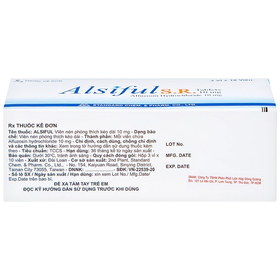 Thuốc Alsiful S.R 10mg Standard điều trị phì đại lành tính tuyến tiền liệt (3 vỉ x 10 viên)