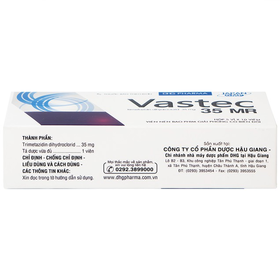 Thuốc Vastec 35 MR DHG điều trị đau thắt ngực ổn định (5 vỉ x 10 viên)