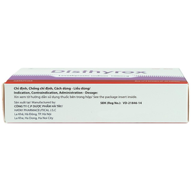Thuốc Disthyrox 100mcg điều trị thay thế hoặc bổ sung cho hội chứng suy giáp (5 vỉ x 20 viên)