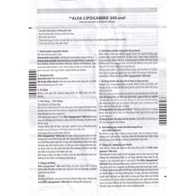 Thuốc Alfa-Lipogamma 600 Oral Worwag hỗ trợ điều trị đa thần kinh đái tháo đường (3 vỉ x 10 viên)