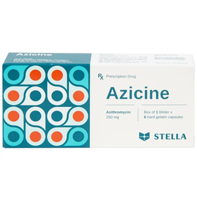 Thuốc Azicine 250mg điều trị nhiễm khuẩn (1 vỉ x 6 viên)