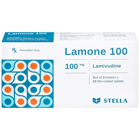 Viên nén Lamone 100 Stella điều trị viêm gan siêu vi B mãn tính (3 vỉ x 10 viên)