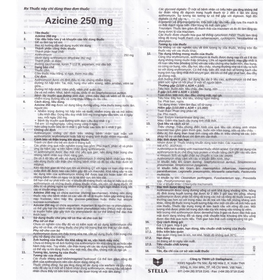 Thuốc cốm Azicine 250mg Stella Điều Trị Nhiễm Khuẩn (Hộp 6 gói x 1g)