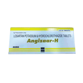 Thuốc Angizaar-H 50mg/12.5mg KRKA điều trị huyết áp cao (3 vỉ x 10 viên)