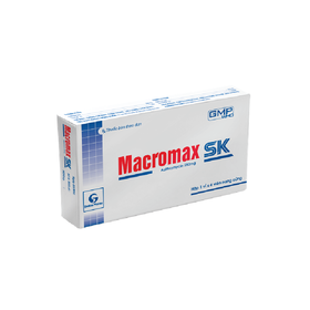 Thuốc Macromax 250mg điều trị nhiễm khuẩn đối với vi khuẩn nhạy cảm (1 vỉ x 6 viên)