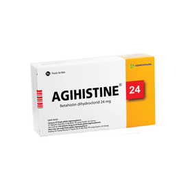 Thuốc Agihistine 16mg điều trị chóng mặt, rối loạn tiền đình (5 vỉ x 10 viên)