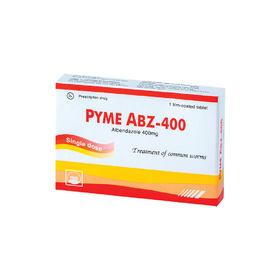 Thuốc PYME ABZ 400MG hỗ trợ điều trị nhiễm một hoặc nhiều loại ký sinh trùng đường ruột (Hộp 1 viên)