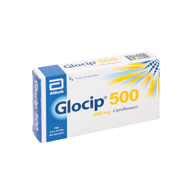 Thuốc Glocip 500 Glomed điều trị các bệnh nhiễm khuẩn (3 vỉ x 10 viên)