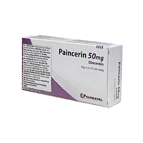 Thuốc PAINCERIN 50MG điều trị triệu chứng của các bệnh viêm xương khớp (3 vỉ x 10 viên)