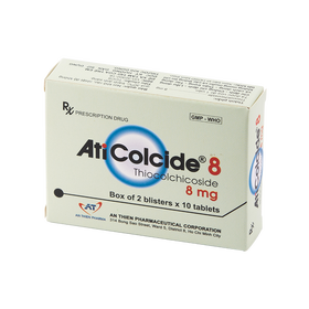 Thuốc ATI COLCIDE 8MG hỗ trợ điều trị đau do co cứng cơ cấp tính (Hộp 20 viên)