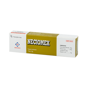 Thuốc mỡ Neciomex 10g điều trị các trường hợp nhiễm trùng ở da (Tuýp 10g)