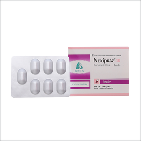 Thuốc Nexipraz 40 Boston điều trị bệnh trào ngược dịch dạ dày - thực quản (5 vỉ x 7 viên)