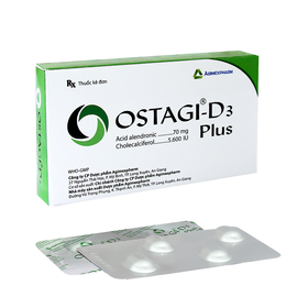 Thuốc OSTAGI-D3 PLUS 70/5600 hỗ trợ điều trị loãng xương ở phụ nữ mãn kinh và nam giới (Hộp 4 viên)