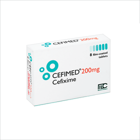 Thuốc Cefimed 200mg Điều Trị Viêm Phế Quản, Giãn Phế Quản Nhiễm Khuẩn (Hộp 2 Vỉ X 4 Viên)