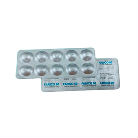 Thuốc Farico 60mg  Điều Trị Thoái Hoá Khớp, Viêm Khớp Dạng Thấp (Hộp 3 Vỉ X 10 Viên)