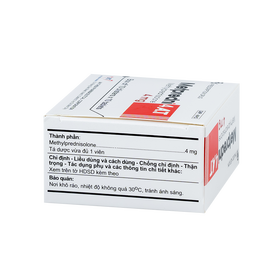 Thuốc Metpredni 4 A.T điều trị viêm khớp dạng thấp, lupus ban đỏ (10 vỉ x 10 viên)