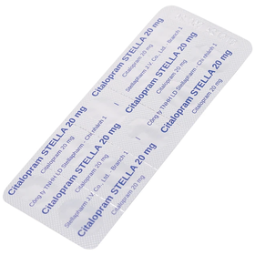 Thuốc Citalopram Stella 20mg trị trầm cảm và rối loạn hoảng sợ (3 vỉ x 10 viên)