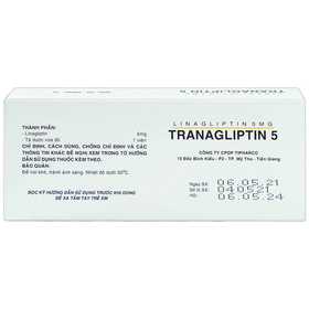 Thuốc Tranagliptin 5mg Điều Trị Đái Tháo Đường Tuýp 2 (Hộp 3 Vỉ X 10 Viên)