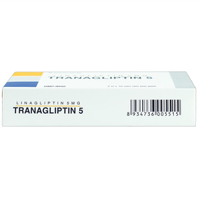 Thuốc Tranagliptin 5mg Điều Trị Đái Tháo Đường Tuýp 2 (Hộp 3 Vỉ X 10 Viên)