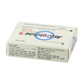 Thuốc ATI COLCIDE 8MG hỗ trợ điều trị đau do co cứng cơ cấp tính (Hộp 20 viên)