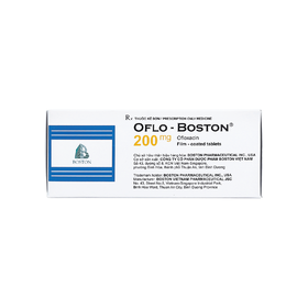 Thuốc Oflo - Boston 200mg Trị Nhiễm Khuẩn (Hộp 10 Vỉ X 10 Viên)