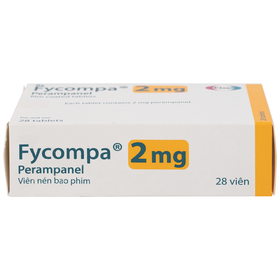 Thuốc Fycompa 2mg Eisai điều trị bổ trợ cơn động kinh (4 vỉ x 7 viên)
