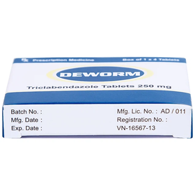 Thuốc Deworm 250 Atra điều trị bệnh sán lá gan lớn, sán lá phổi (4 viên)