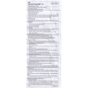 Thuốc Dexipharm 15mg điều trị ho khan, ho do kích ứng (10 vỉ x 10 viên)