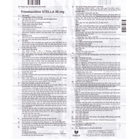 Thuốc Trimetazidine Stella 35mg điều trị đau thắt ngực ổn định (3 vỉ x 10 viên)