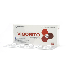 Thuốc Vigorito hỗ trợ điều trị  kiểm soát đường huyết ở bệnh đái tháo đường tuýp 2 (Hộp 30 viên)