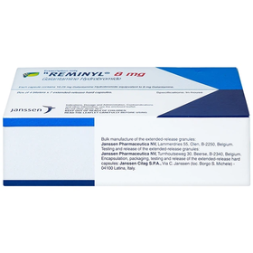 Thuốc Reminyl 8mg Janssen điều trị sa sút trí tuệ do bệnh alzheimer (4 vỉ x 7 viên)