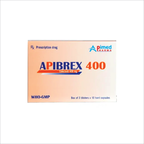 Thuốc Apibrex 400 điều trị viêm khớp dạng thấp &amp; các bệnh viêm xương khớp ở người lớn ( 3 vỉ x 10 viên )