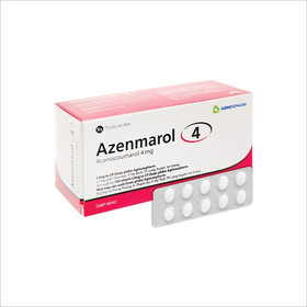 Thuốc Azenmarol 4mg hỗ trợ điều trị nhồi máu cơ tim, bệnh tim gây tắc mạch (Hộp 100 viên)