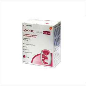 Bột hít phân liều Anoro Ellipta 62,5/25mcg điều trị hen phế quản, tắc nghẽn phổi mạn tính (30 liều)