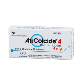 Thuốc ATI COLCIDE 4MG hỗ trợ điều trị  đau do co cứng cơ bắp cấp tính (Hộp 20 viên)