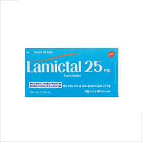 Thuốc Lamictal 25mg điều trị động kinh, rối loạn lưỡng cực (3 vỉ x 10 viên)