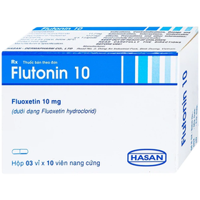 Thuốc Flutonin 10 Hasan điều trị bệnh trầm cảm (3 vỉ x 10 viên)