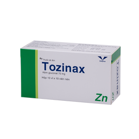Thuốc bổ sung và điều trị thiếu kẽm Tozinax 70mg (10Vi x 10Vien)