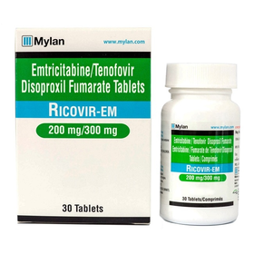 Thuốc Ricovir-Em 200mg/300mg Mylan điều trị HIV (30 viên)