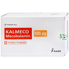 Thuốc Kalmeco hỗ trợ điều trị các bệnh thần kinh ngoại biên do thiếu hụt vitamin B12 (Hộp 100 viên)