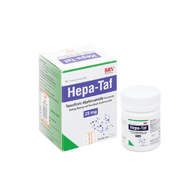 Viên nén Hepa-Taf 25mg BRV điều trị bệnh viêm gan siêu vi B mạn tính (30 viên)