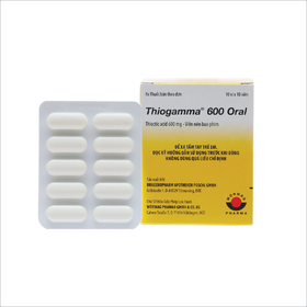 Thuốc Thiogamma 600 Điều Trị Rối Loạn Cảm Giác Do Tiểu Đường (Hộp 3 Vỉ X 10 Viên)