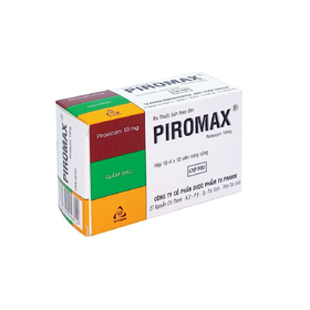 Thuốc Piromax 10mg điều trị viêm xương khớp, thoái hóa khớp (10 vỉ x 10 viên)