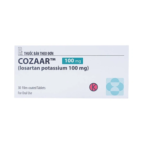 Thuốc Cozaar 100mg MSD điều trị tăng huyết áp (3 vỉ x 10 viên)