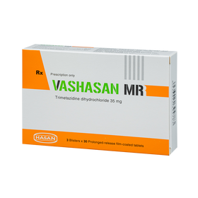 Thuốc Vashasan MR 35 Hasan điều trị đau thắt ngực (3 vỉ x 30 viên)